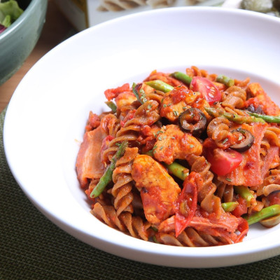 Ekologiški pilno grūdo makaronai Spiralės