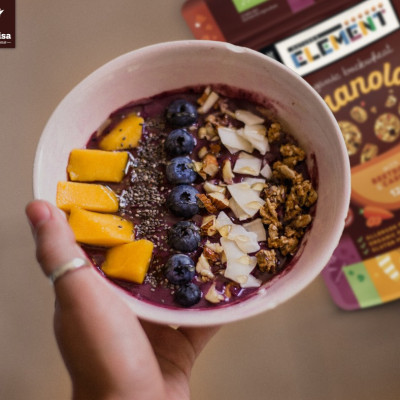 Ekologiška grikių granola su morkomis ir burokėliais