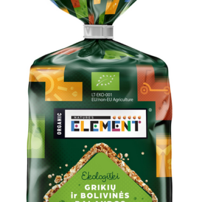 Organic buckwheat cakes with quinoa