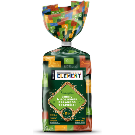 Ekologiški grikių ir bolivinės balandos trapučiai