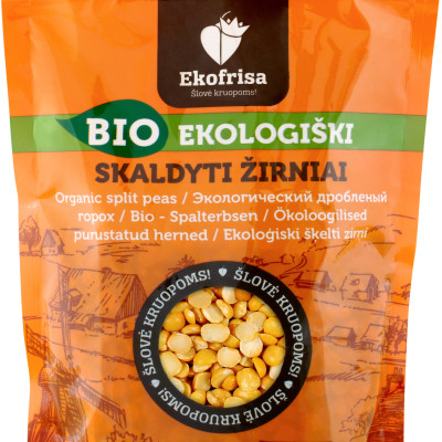 Ekologiški skaldyti žirniai